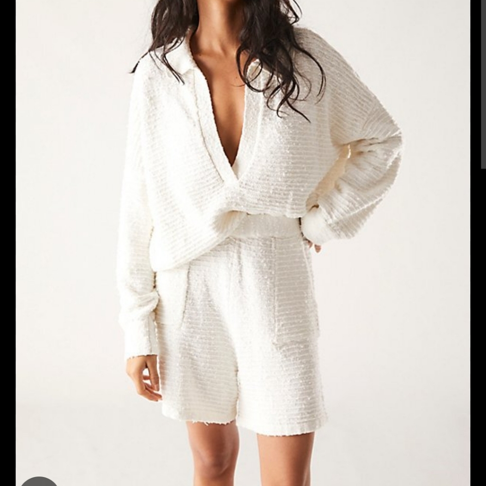 Free People - Clark matching set - White - XS